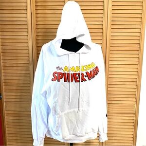 Adult unisex Amazing Spider-Man White Hoodie size large